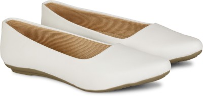 KaryJerry Casual And Formal Flat Bellies For Women(White)