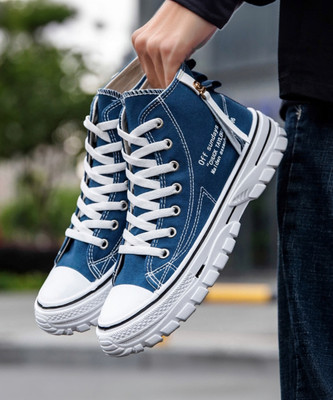 Roamra Casual Sneakers Canvas Boots Gym OutDoor Training Shoes For Boys And Men Sneakers For Men(Blue , 9)
