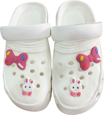 Trend zone Men Clogs(White , 7)