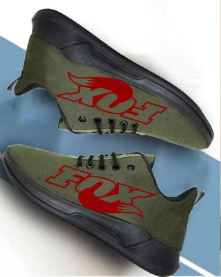 KANEGGYE RUNNING SPORTS SHOES FOR MEN & KIDS Running Shoes For Men(Olive, Red , 9)