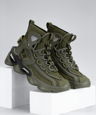 ATOM Gansta1 Sneakers For Men(Olive , 8)