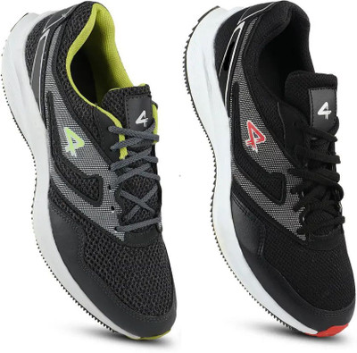 SEGA Running Shoes For Men(Grey, Black , 10)