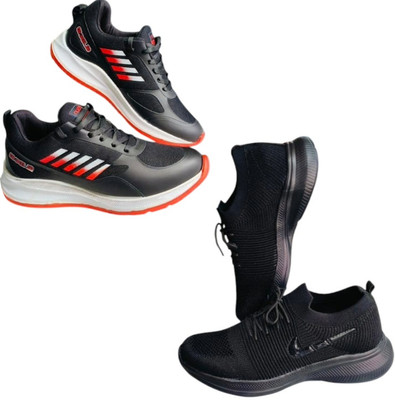 Plama Stylish Casual Shoes for Men – Perfect for Daily Wear Casuals For Men(Black, Black , 7)