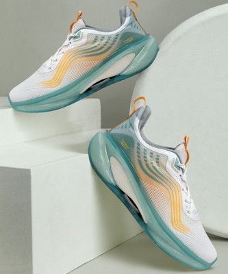 action Athleo TURBO 425 Stylish Lightweight Comfortable Sports Lace Up Running Shoes For Men(Beige, Yellow , 8)