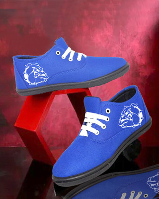 Kenamin Stylish Casual Shoes for Men and kids Casuals For Men(Blue, White , 7)