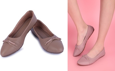 AKD Bellies For Women(Brown, Pink , 6)