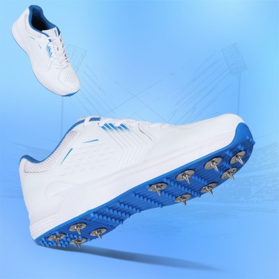 AIVIN Super King Cricket Shoes For Men(White, Blue)