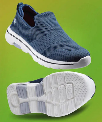 action Athleo ATG 487 Comfortable Lightweight Breathable Sports Slip On Running Shoes For Men(Blue , 8)