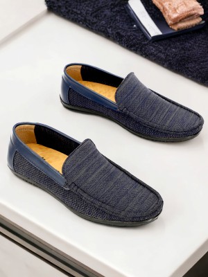 Buxton Loafers Loafers For Men(Blue)