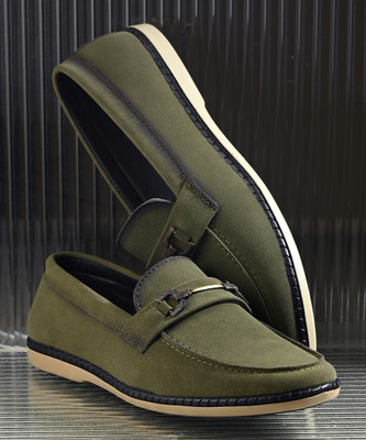 BUCIK BCK10173 Lightweight Comfort Extra Soft Summer Trendy Premium Stylish Party Casuals For Men(Olive , 7)