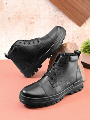 TSF Best Quality Material Police Boot For Men Boots For Men(Black , 8)