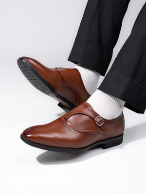 ALBERTO TORRESI asual Stylish Trendy Outdoor Monk Strap For Men(Tan , 9)