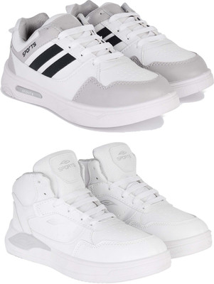 ABN Men's Lightweight Running Shoes,Comfortable,Stylish Casual Shoes for Walking Casuals For Men(White , 7)