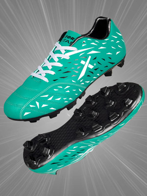 VECTOR X Soccer Studs Synthetic Leather Upper with PVC Sole Soccer Football Shoes For Men(Green , 6)