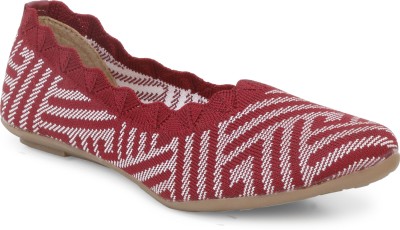 CARRITO CARRITO Women casual flat bellies Bellies For Women(Red)