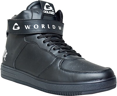 West Code 1218-Black-10 High Tops For Men(Black , 10)