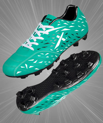 VECTOR X Titan Soccer Studs Synthetic Leather Upper with PVC Sole Soccer Football Shoes For Men(Green , 5)