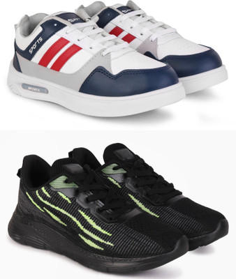 New Oranie Stylish Casual Shoes for Men Casuals For Men(Multicolor, Black , 6)