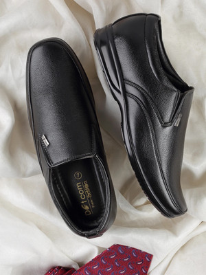 action Dotcom D 601 Classic Comfortable Stylish Formal Slip On Monks For Men(Black , 7)