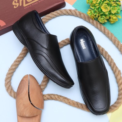 Shooz Leather Formal Slip On For Men(Black)