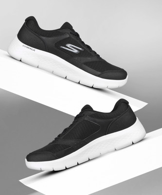 Skechers GO WALK FLEX Walking Shoes For Men(Black , 6)