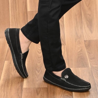 Lorence Fashion Hub Loafers For Men(Black)