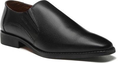 LOUIS STITCH Men's Obsidian Black Italian Leather Formal Slipon Loafers Shoes (RXSOJB) UK 12 Slip On For Men(Black , 12)