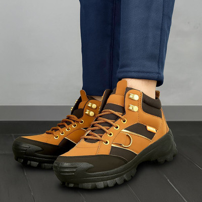Wtrizak Boots For Men(Tan , 6)