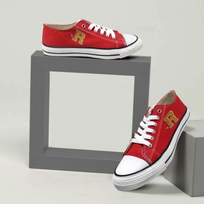 SOLETHREADS REBEL FKL_CANLT_RED Canvas Shoes For Men(Red)