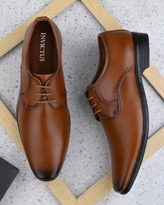 INVICTUS Formal Derby For Men(Tan , 6)