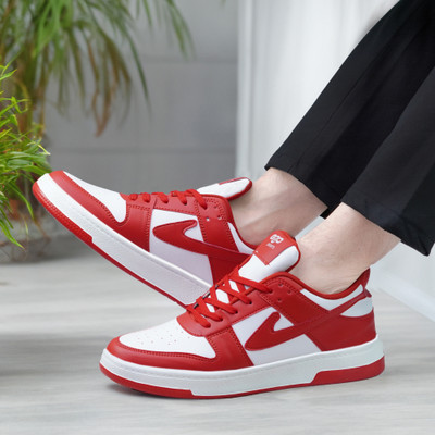 Nvenzo Rick Design Decent Look Ultralightweight classy sneakers for men Sneakers For Men(Red , 7)