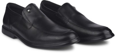 Feet First Leather Mocasin Loffer Shoes Mocassin For Men(Black)