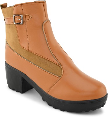 Creattoes Boots For Women(Tan)