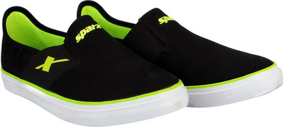 Sparx SM 214 | Stylish, Comfortable | Slip On Sneakers For Men(Green, Black , 8)