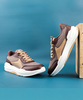 JQR JQR TONY PLUS-2 Sports,Walking,Lightweight,Stylish Sneakers For Men(Brown , 8)