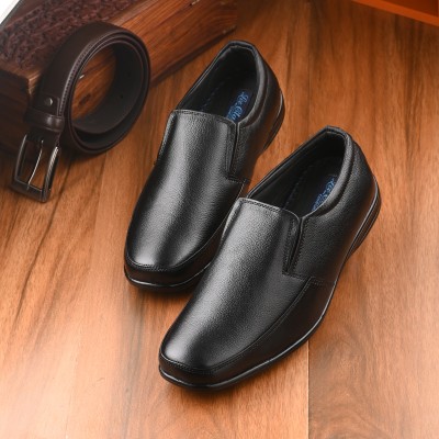 SHOE BLATE Leather Office Formal Partywear Wedding Soft Cushion Insole, Shoes For Men Party Wear For Men(Black)