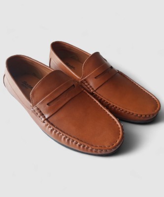 Bata Loafers For Men(Tan , 8)