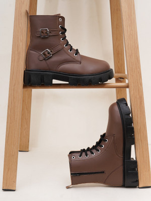 TRYME Boots For Women(Brown , 7)