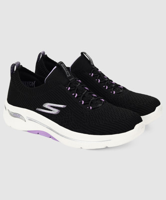 Skechers GO WALK ARCH FIT - C Running Shoes For Women(Black , 3)