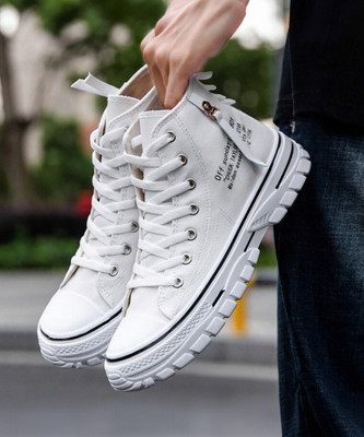 Labbin Casual Sneakers Canvas Boots Gym OutDoor Training Shoes For Boys And Men Sneakers For Men(White , 9)