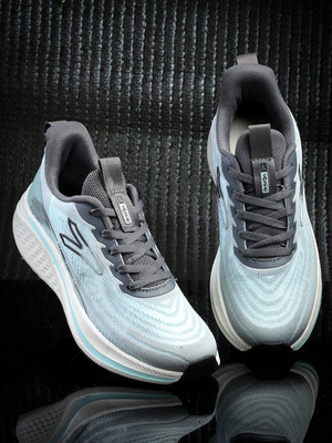 action Athleo BULLET 405 Stylish Lightweight Comfortable Sports Lace Up Running Shoes For Men(Grey , 9)