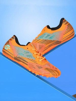 NIVIA TF - 100 Track & Field Running Shoes For Men(Orange , 8)