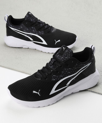 PUMA All-Day Active Logo Sneakers For Men(Black , 10)