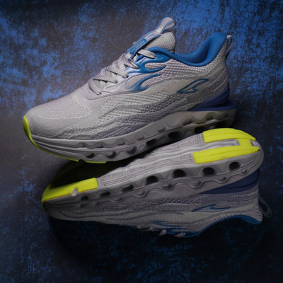 asian -19 Running Shoes For Men(Grey, Blue , 8)