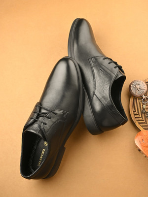 VALENTINO Derby For Men(Black , 8)