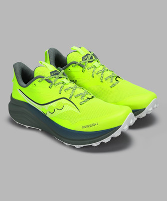SAUCONY XODUS ULTRA 3 Running Shoes For Men(Green , 12)