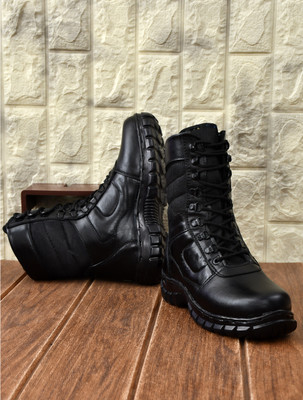 Red Eleven Army Boots For Men (Black) Boots For Men(Black , 6)