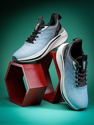 action Athleo BULLET 401 Stylish Lightweight Comfortable Sports Lace Up Running Shoes For Men(Beige, Olive , 7)