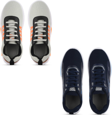 AYANSH MANUFACTURING Walking Shoes For Men(Grey, Navy , 7)