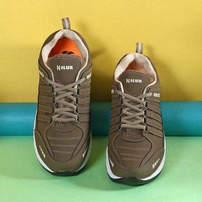 Hilux Unique Attractive Running Shoes For Men(Tan , 9)